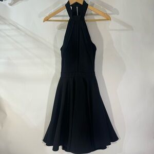 Sherri Hill Black Sleeveless Midi Dress